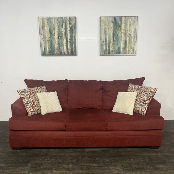 Red 3 Seat Sleeper Sofa