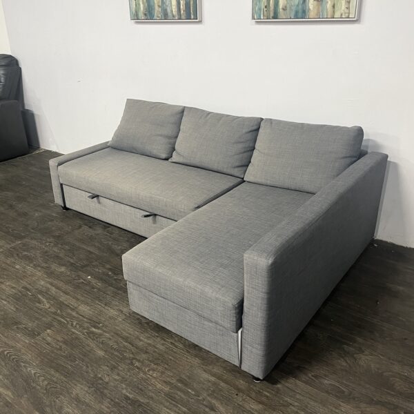 Ikea L-Shaped Sectional w/ Pullout + Storage - Image 2
