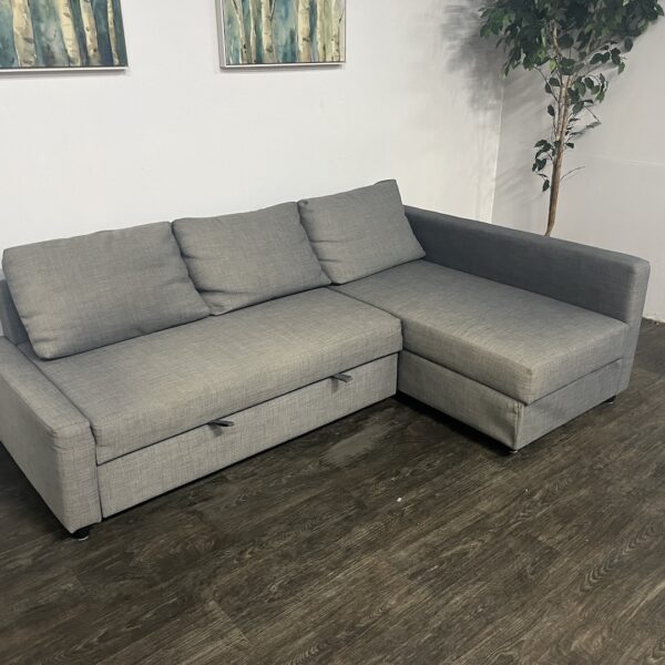 Ikea L-Shaped Sectional w/ Pullout + Storage - Image 3