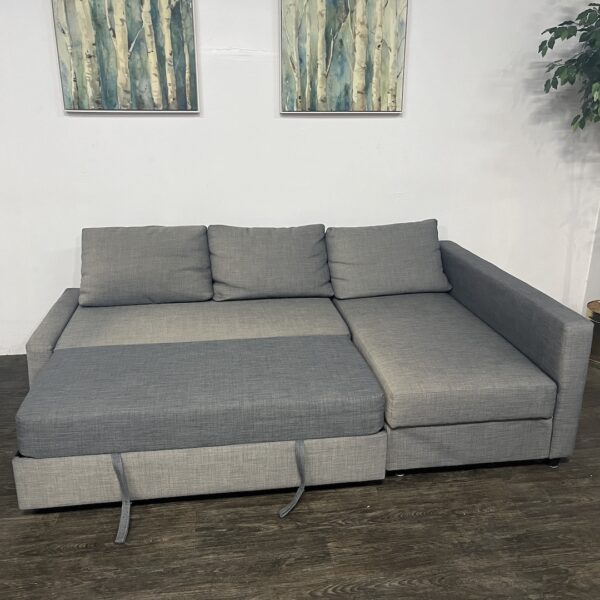Ikea L-Shaped Sectional w/ Pullout + Storage - Image 5