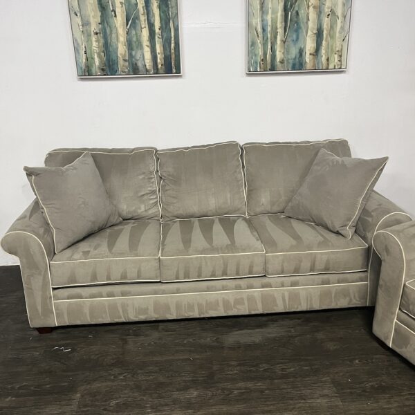 Havertys Matching Gray Sofa Set - Image 4
