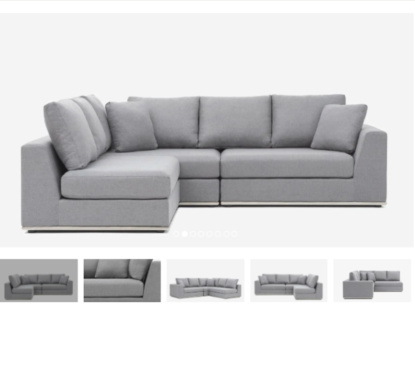 NEW Noa Home Flow 3-Piece Modular Sectional