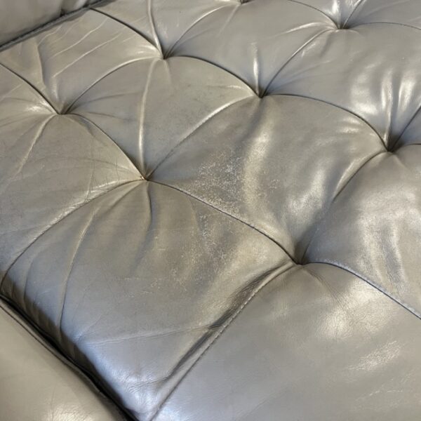 Beige Leather Sectional - Image 5
