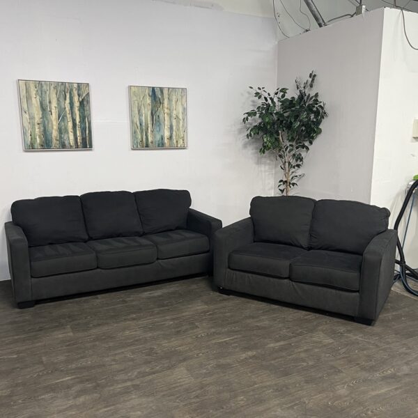 Black Sofa Set - Image 2