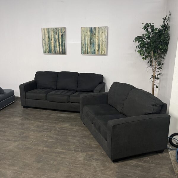 Black Sofa Set - Image 3