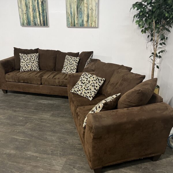 Brown Sofa Set - Image 2