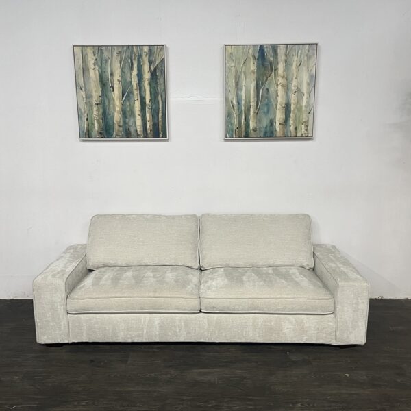80” Cream Couch Sofa