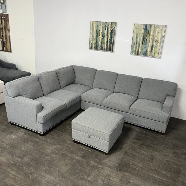 Gray Thomasville Sectional - Image 3