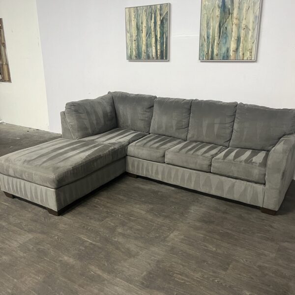 Ashley Furniture Gray L Sectional - Image 3