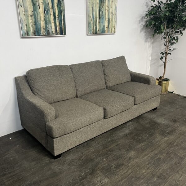Gray 3 Seat Slope Arm Sofa - Image 2