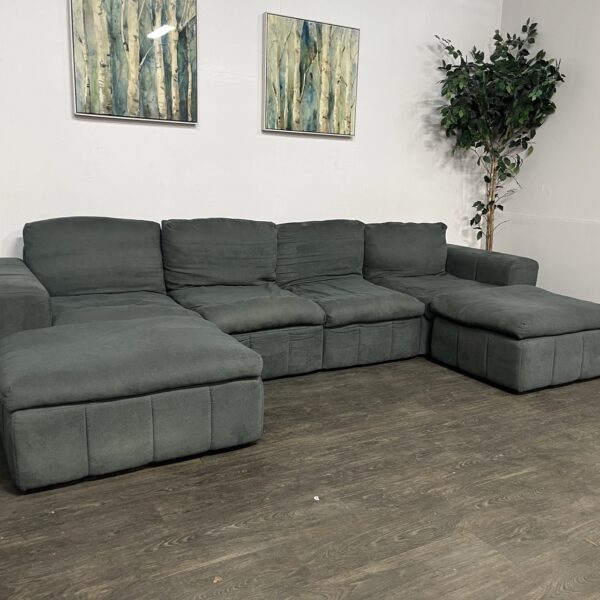 Gray 6 Piece Modular Sectional