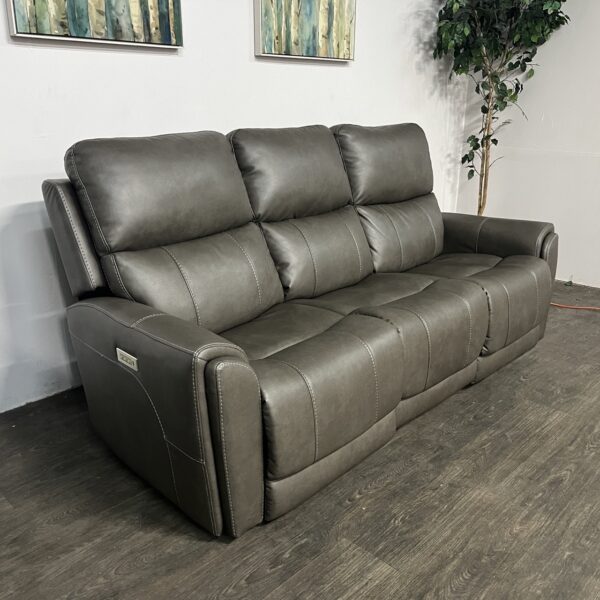 Flexsteel Leather Power Recliner Sofa - Image 2