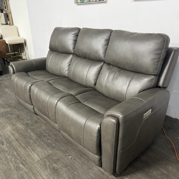 Flexsteel Leather Power Recliner Sofa - Image 3