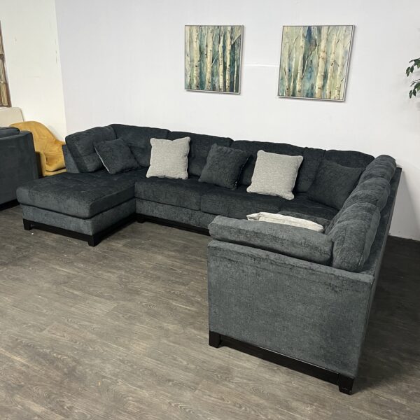 Charcoal Gray Ashley Furniture Sectional - Image 3
