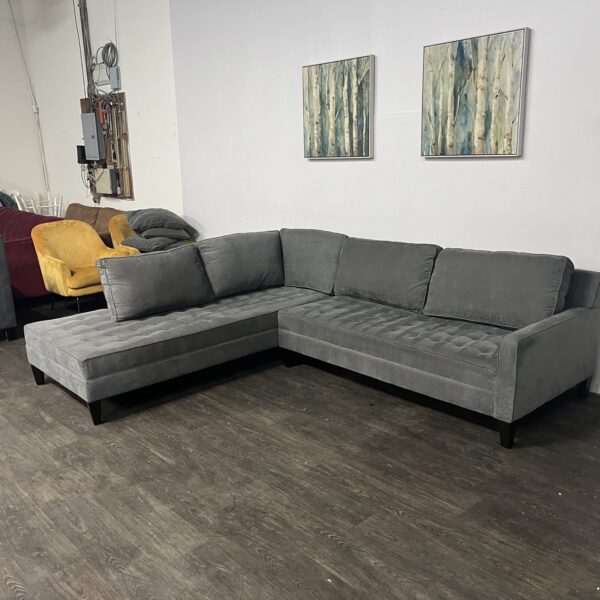 Z Gallerie Vapor Sectional - Image 3