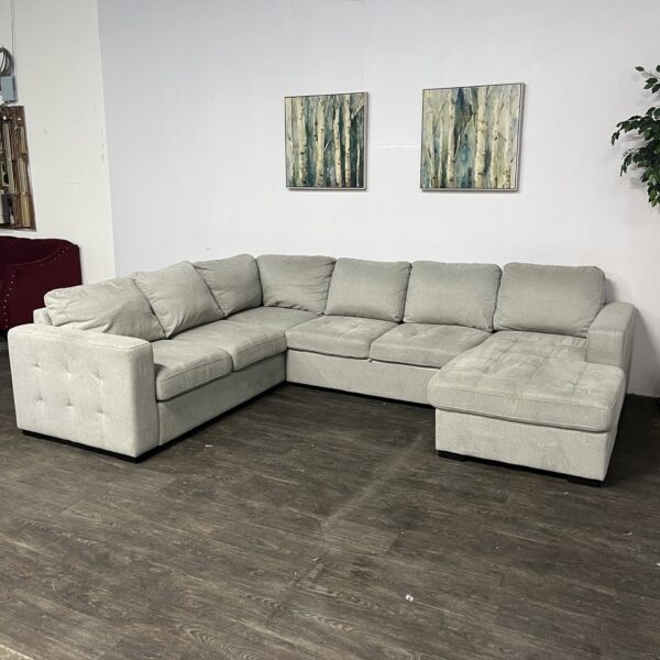 3 Piece Sectional Couch w/ Pullout - Image 4