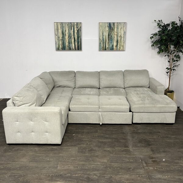 3 Piece Sectional Couch w/ Pullout - Image 2