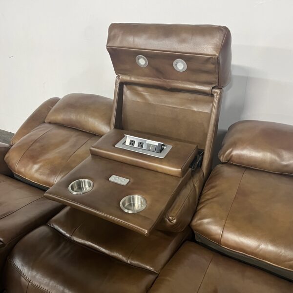 Haverty's Power Recliner 3 Seat Sofa - Image 4