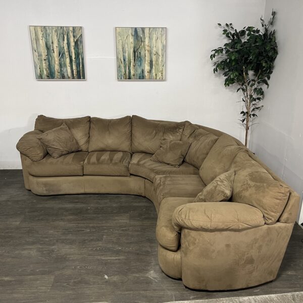 Brown Curved Sectional - Image 2