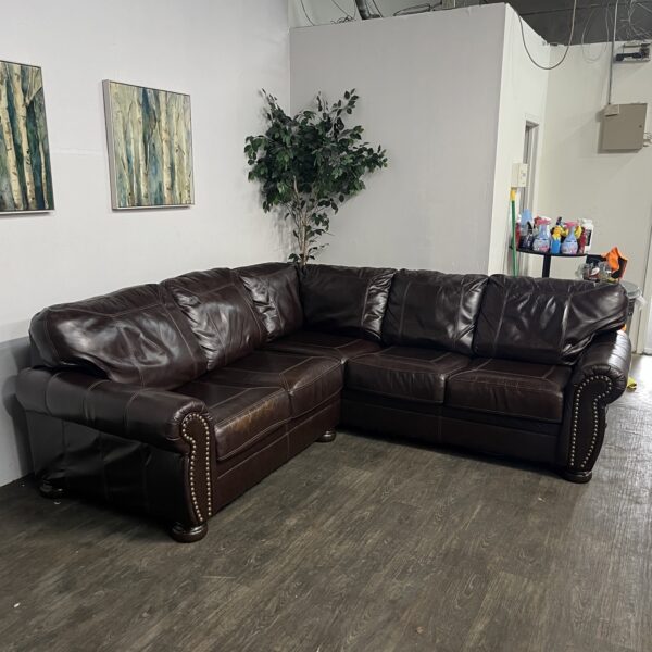 Ashley Furniture Leather Sectional - Image 2