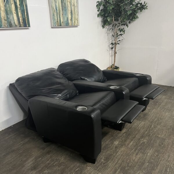 Leather Manual Recliner Loveseat - Image 2