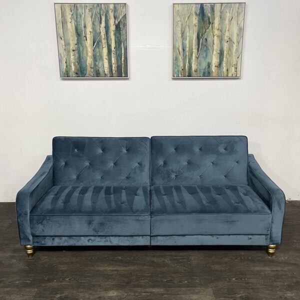 Blue 2 Seat Sofa / Futon