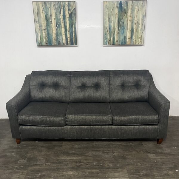 Gray Slope Arm 3 Seat Sofa