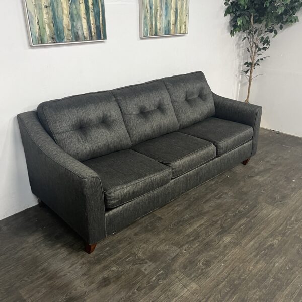 Gray Slope Arm 3 Seat Sofa - Image 3