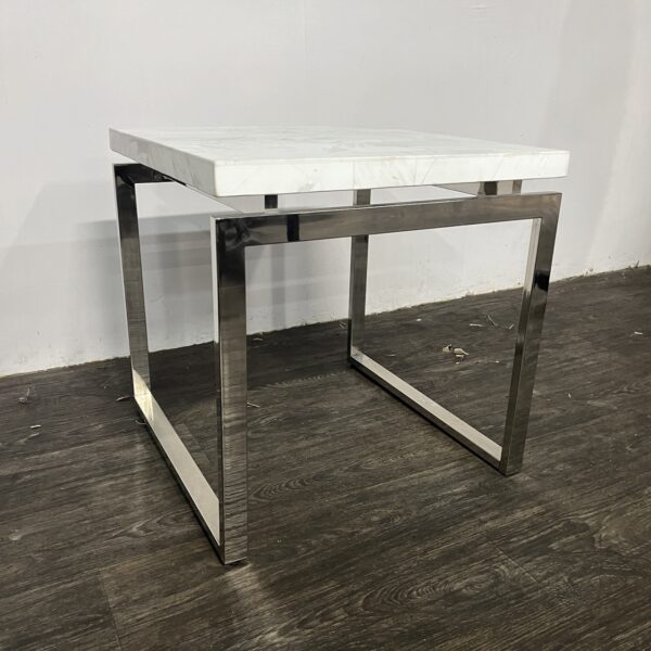 Faux Marble End Table