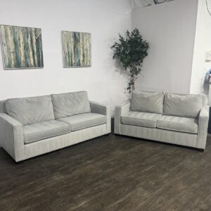 West Elm Velvet Sofa Set
