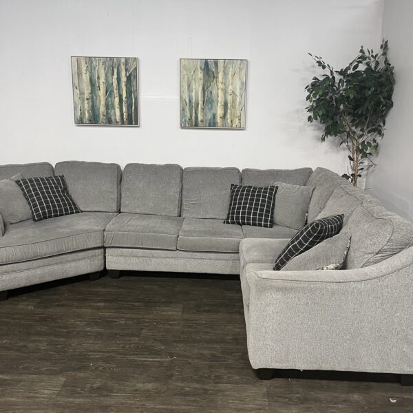 Ashley Furniture 3 Piece Sectional w/ Cuddler - Image 3