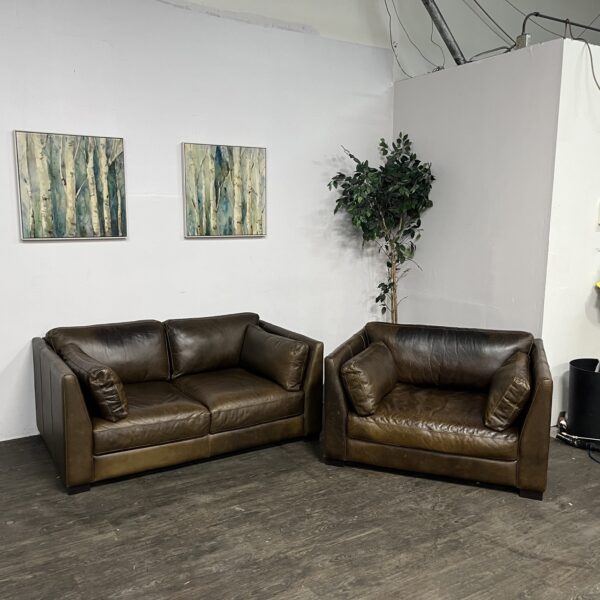 Leather Sofa Set