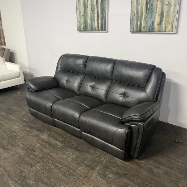 Leather Recliner 3 Seat Sofa - Image 3