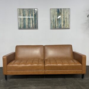 Faux Leather Futon Sofa