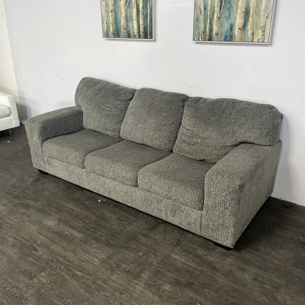 Gray 3 Seat Sofa - Image 2