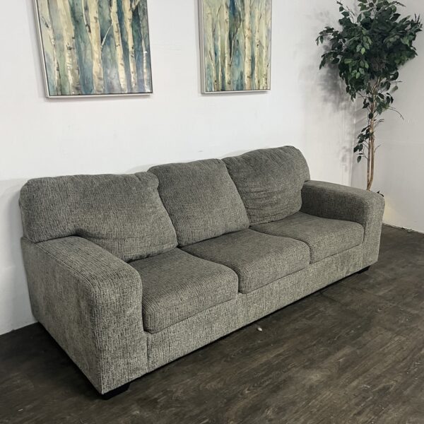 Gray 3 Seat Sofa - Image 3