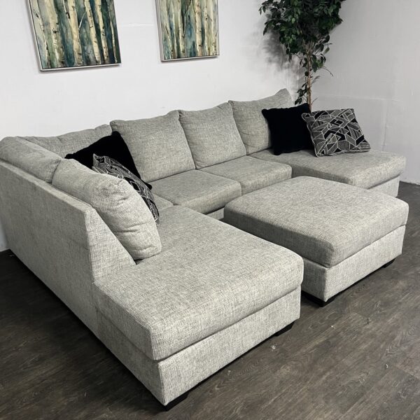 Ashley Furniture U Shaped Sectional  Storage Ottoman - Image 4