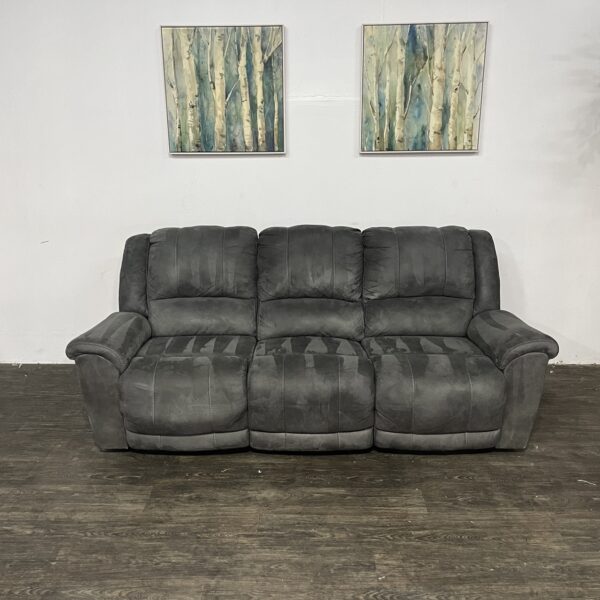 Gray 3 Seat Manual Recliner Sofa