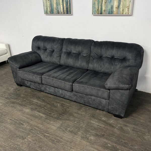 Gray 3 Seat Sofa - Image 2