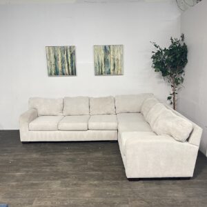 Cream L Shaped Sectional