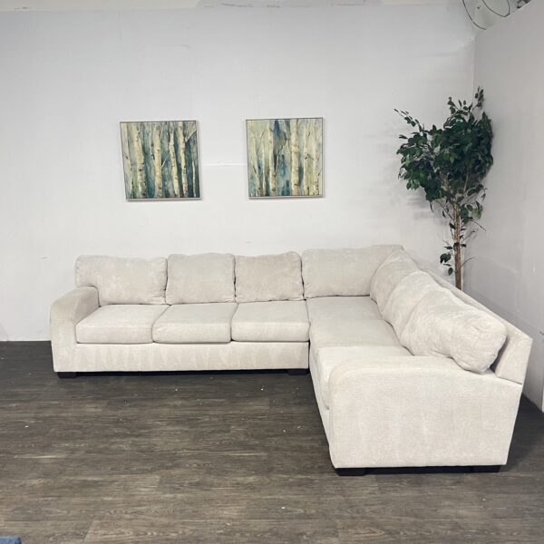 Cream L Shaped Sectional