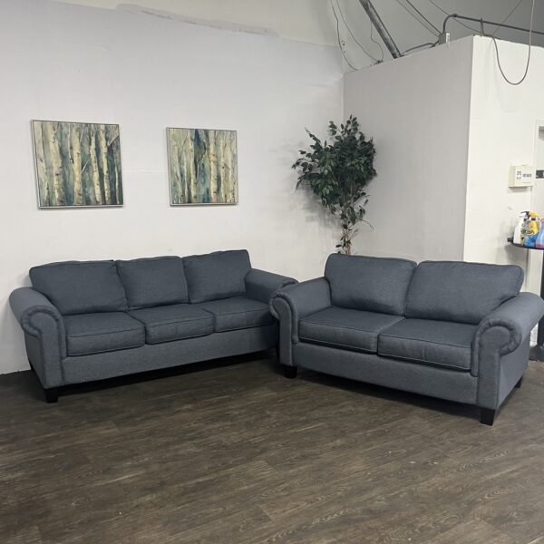 Blue Sofa Set - Image 3