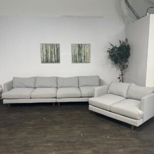 Living Spaces 4 + 2 Couch Set