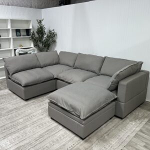 Albany Park Kova L Sofa + Ottoman - Clay