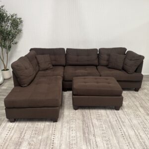 L Shaped Sectional + Ottoman