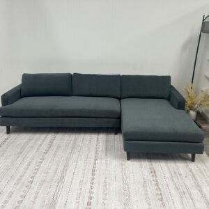 Albany Park Lido Right Chaise Sectional - Midnight Navy
