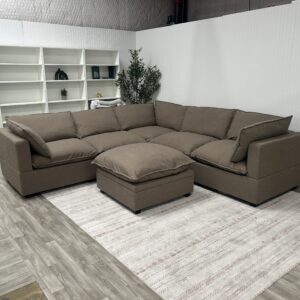 Albany Park Kova Corner Sectional + Ottoman